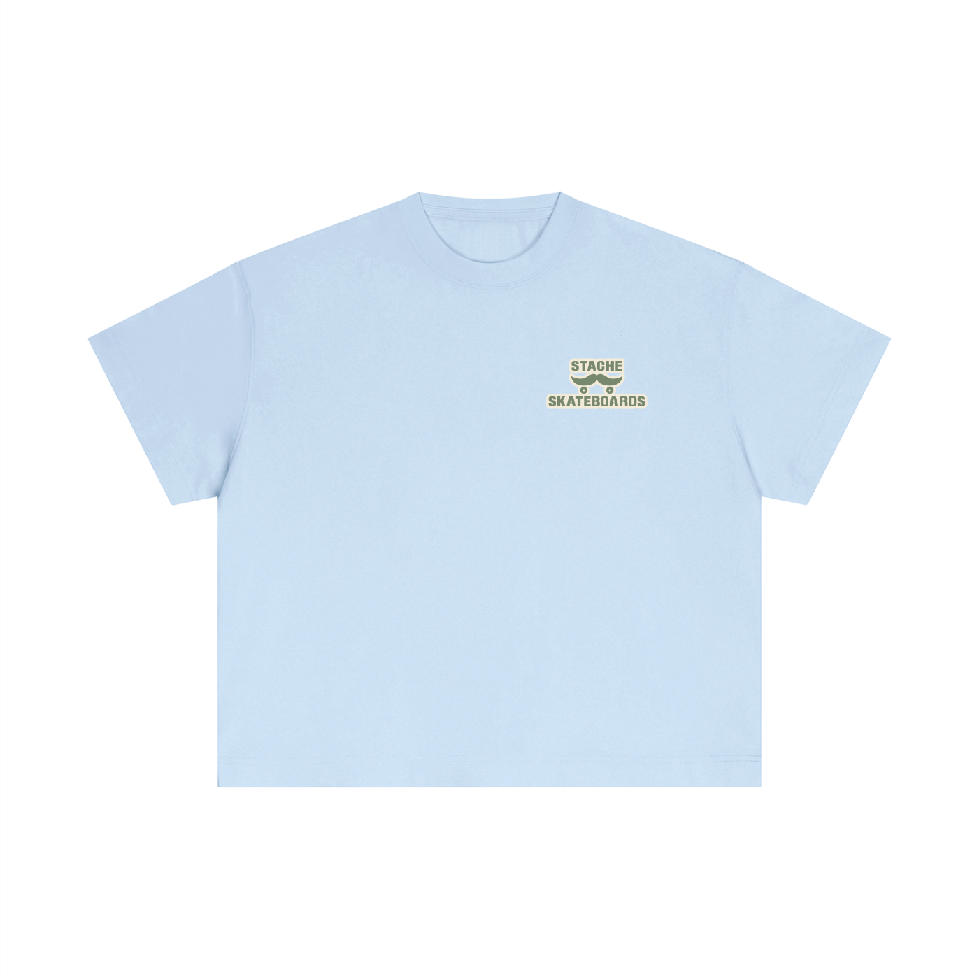 Stache Skateboards "Mr. Stache Man" Essential Cotton Boxy T-Shirt