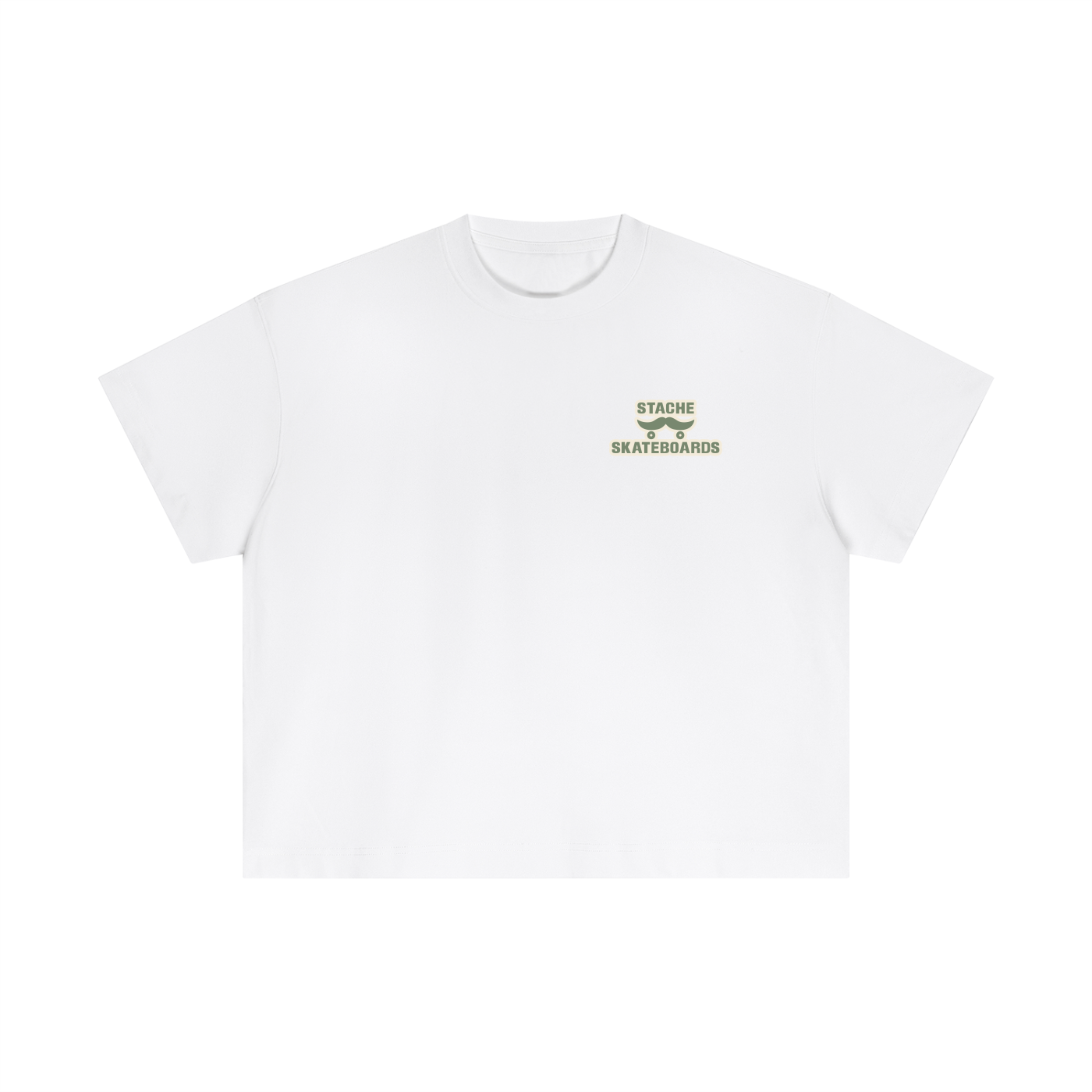 Stache Skateboards "Mr. Stache Man" Essential Cotton Boxy T-Shirt