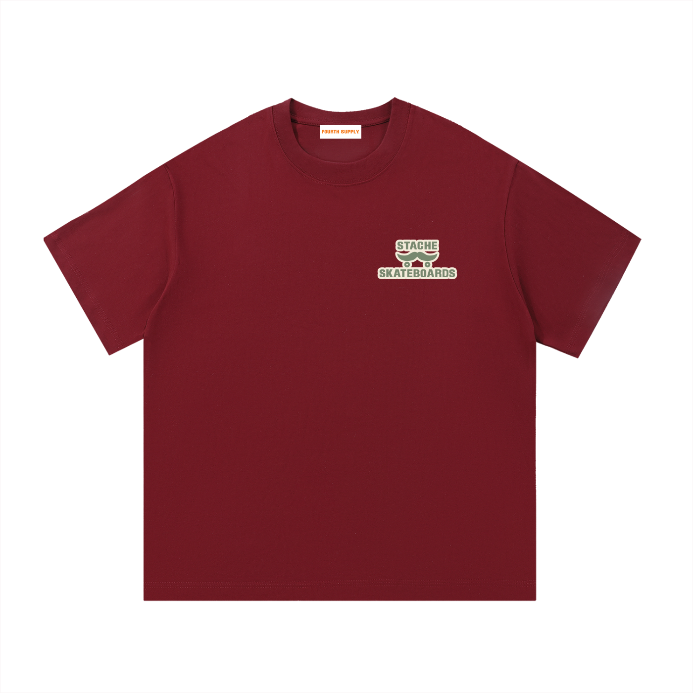 Stache Skateboards "Mr. Stache Man" Essential Cotton T-Shirt