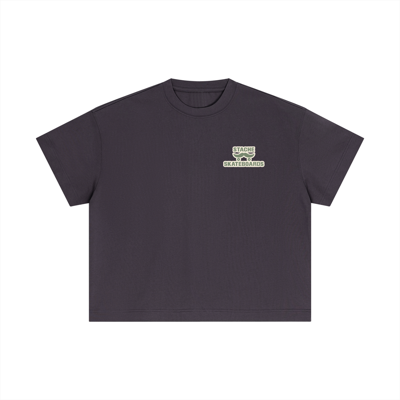 Stache Skateboards "Mr. Stache Man" Essential Cotton Boxy T-Shirt