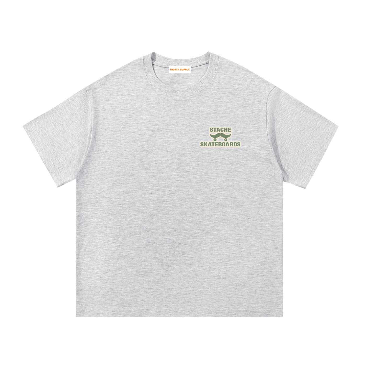 Stache Skateboards "Mr. Stache Man" Essential Cotton T-Shirt