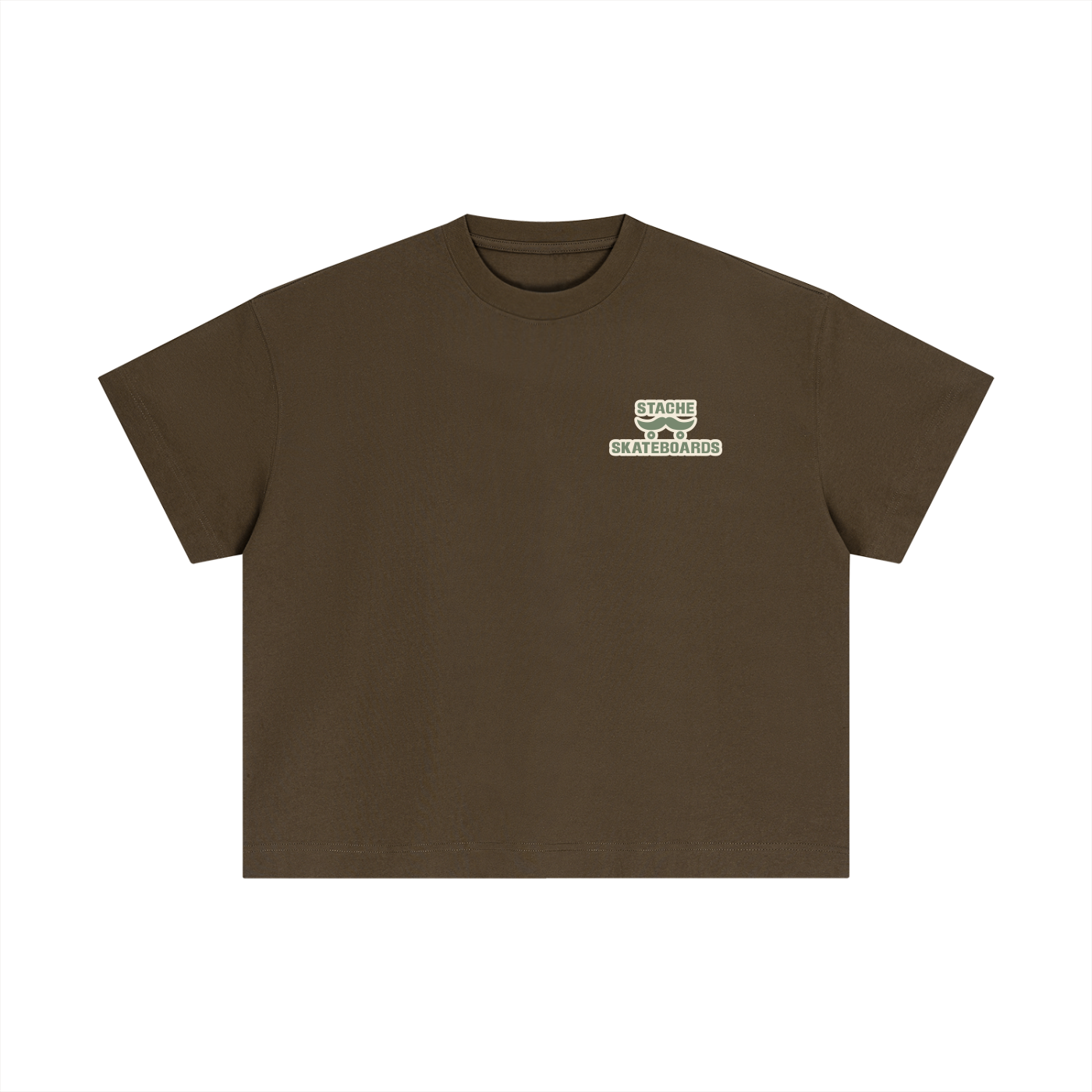 Stache Skateboards "Mr. Stache Man" Essential Cotton Boxy T-Shirt