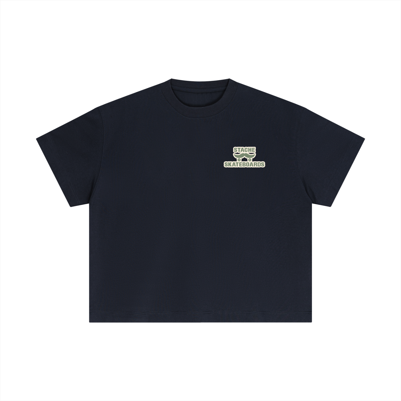 Stache Skateboards "Mr. Stache Man" Essential Cotton Boxy T-Shirt