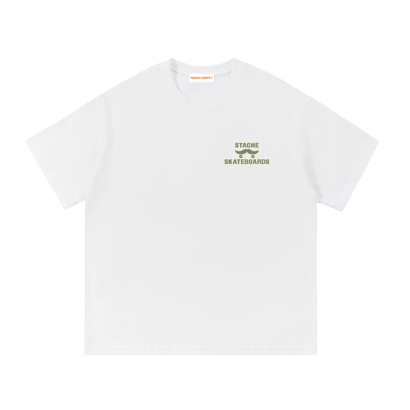 Stache Skateboards "Mr. Stache Man" Essential Cotton T-Shirt