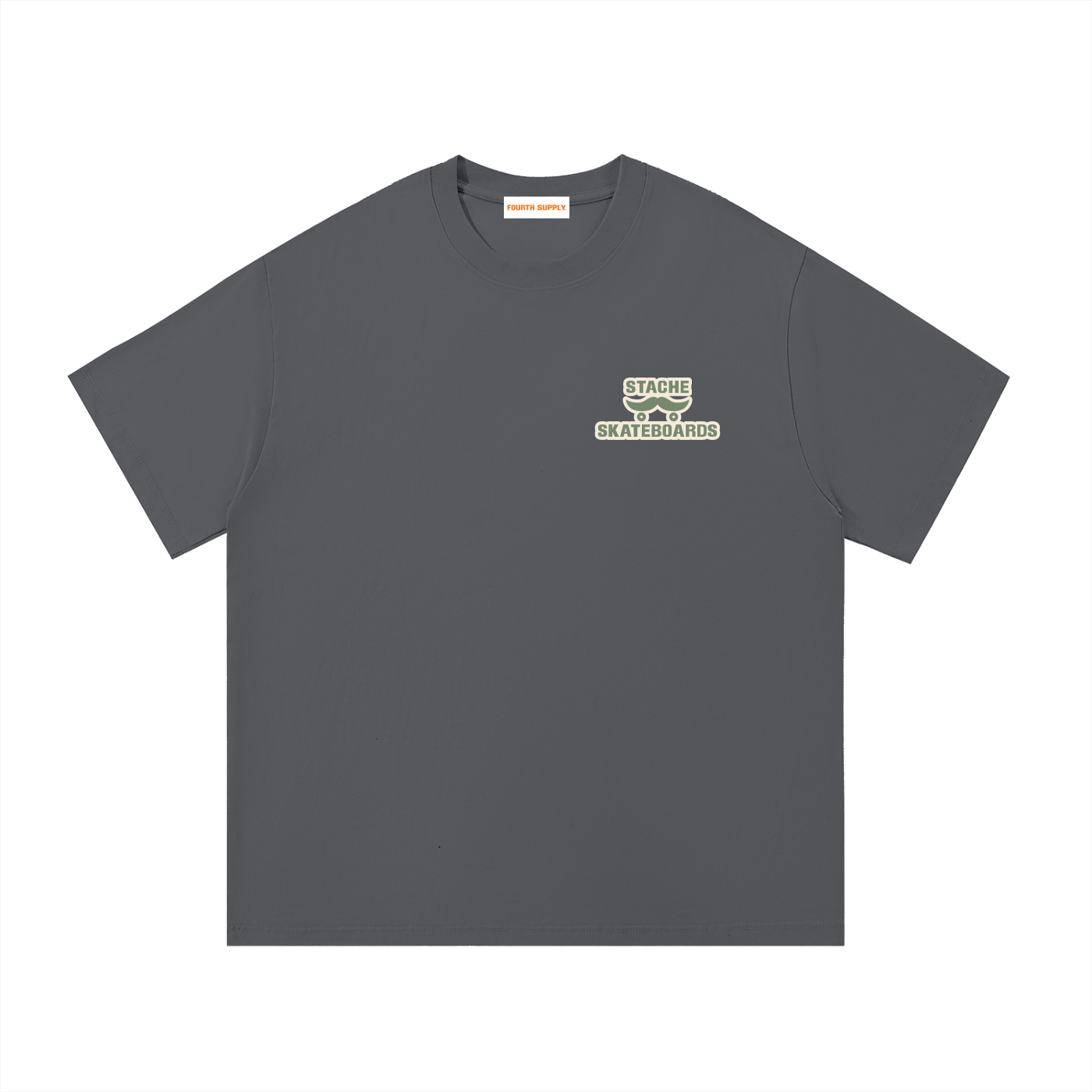 Stache Skateboards "Mr. Stache Man" Essential Cotton T-Shirt