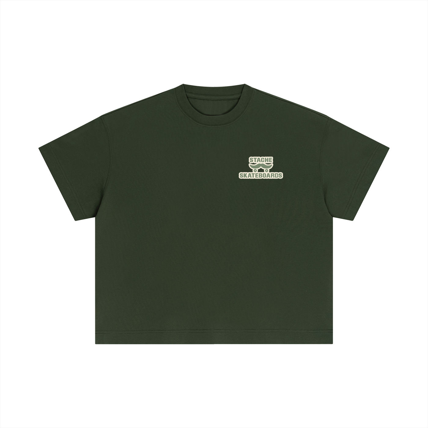 Stache Skateboards "Mr. Stache Man" Essential Cotton Boxy T-Shirt